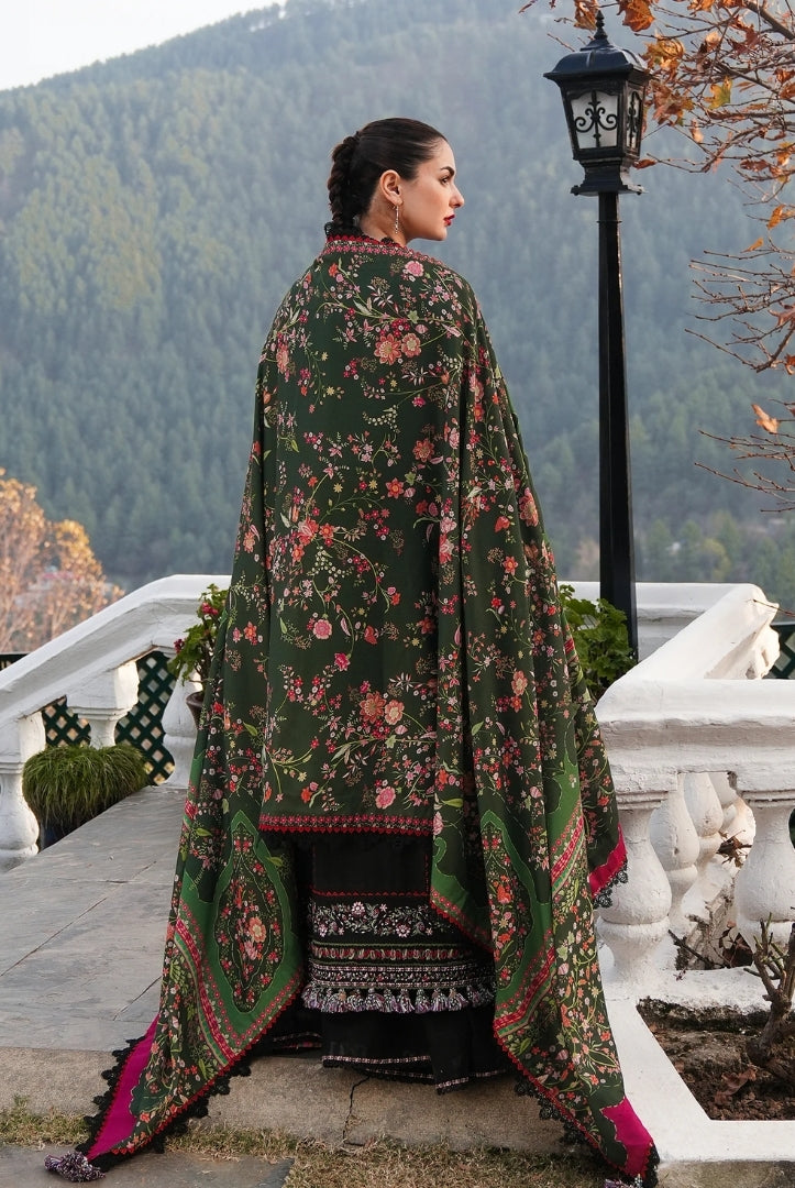 3 Piece Stitched Luxury Winter Shawl Suits Collection'24 By Hussain Rehar - ZOBIA