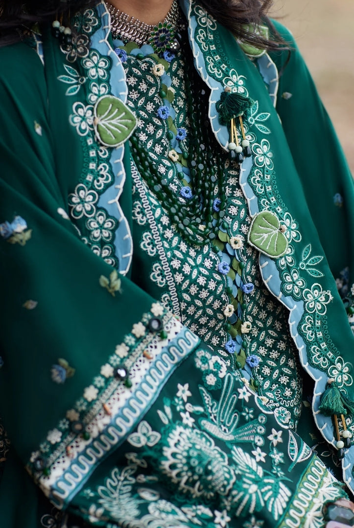 3 Piece Stitched Embroidered Suits From Elan Winter'24 Collection - EVANIA