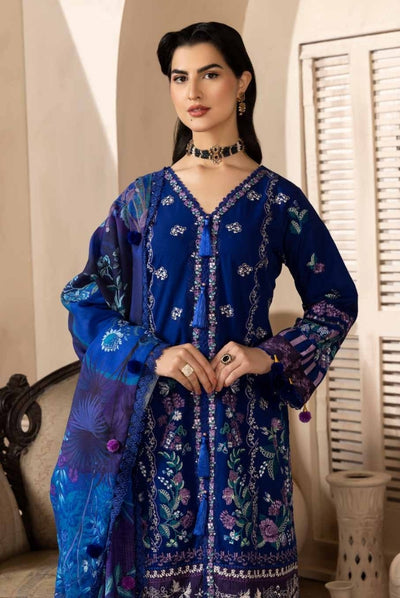 3 Piece Stitched Luxury Embroidered Winter Collection By Eshaisha - 01