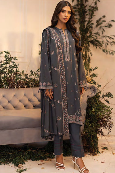 3 Pc Stitched Embroidered Winter Suits Collection By Lakhany - 01