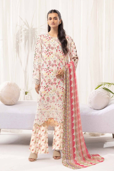 3 Piece Stitched Embroidered Digital Printed Suits Collection From Abeera By Johra - 01