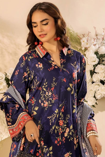 3 Piece Stitched Digital Printed Doria Cambric Suits From Safwa By Koka - 01