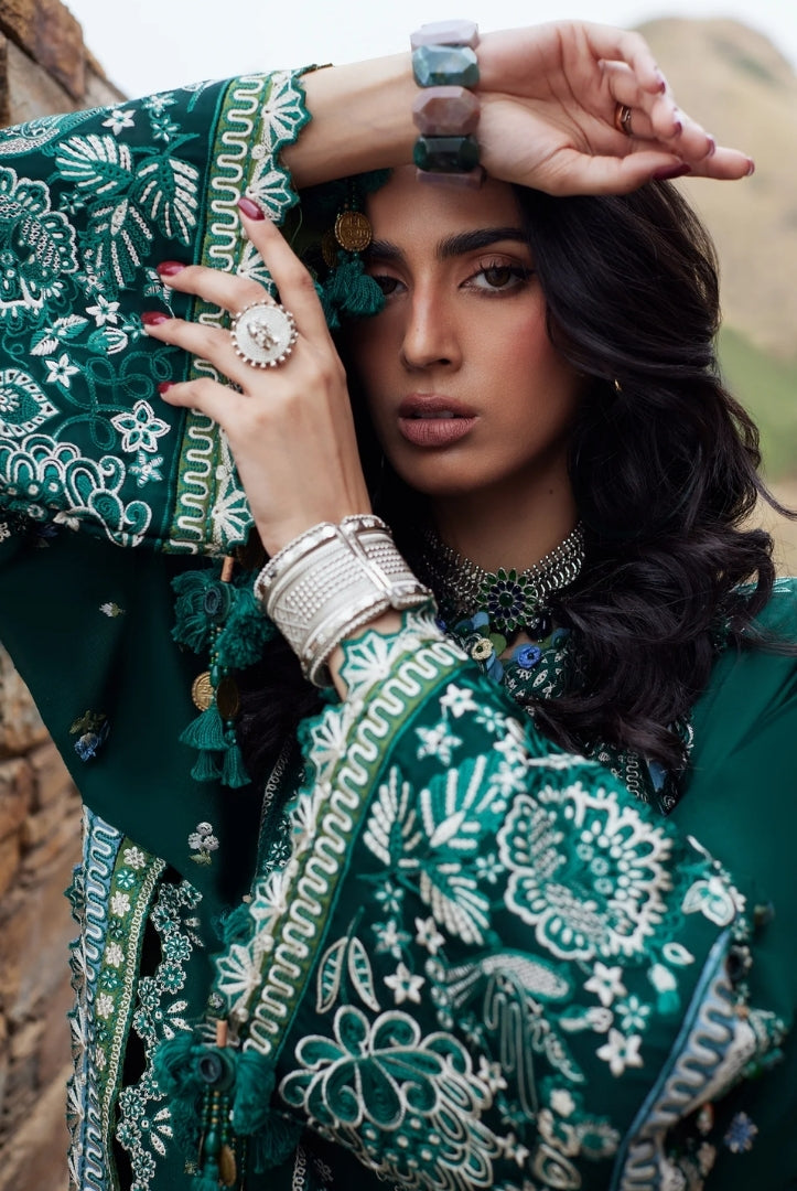 3 Piece Stitched Embroidered Suits From Elan Winter'24 Collection - EVANIA