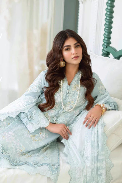 3 Piece Stitched Embroidered Suit - Muzlin By Sana Safinaz - 01