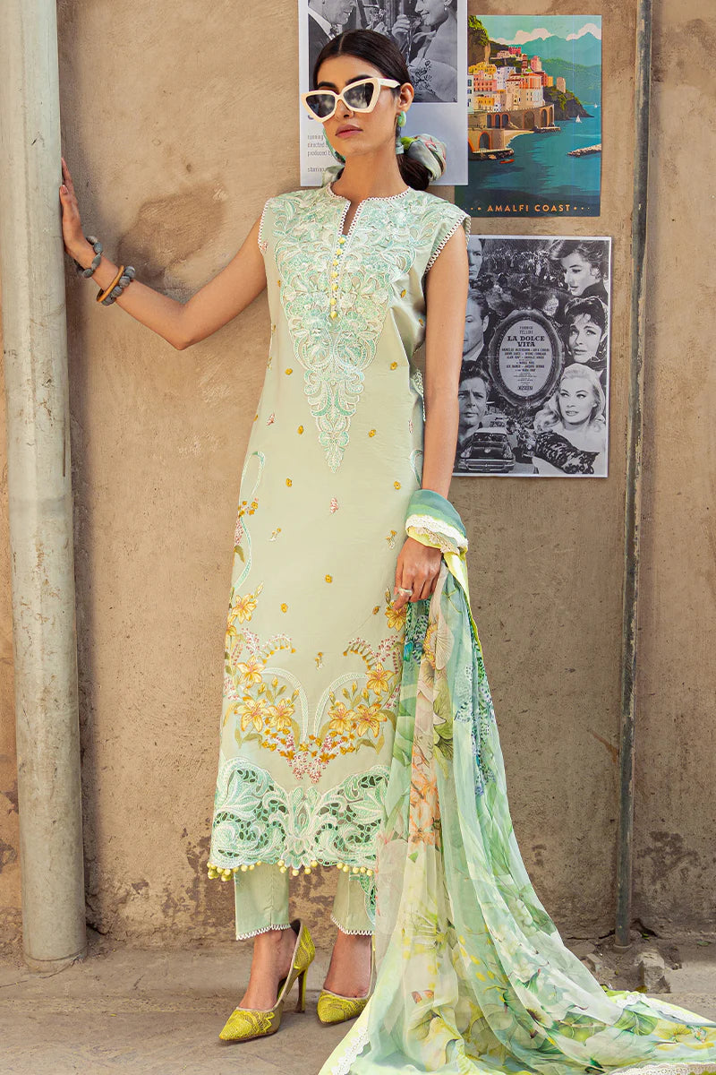 3 Piece Mushq TESORO Stitched Lawn Suit - BIANCA