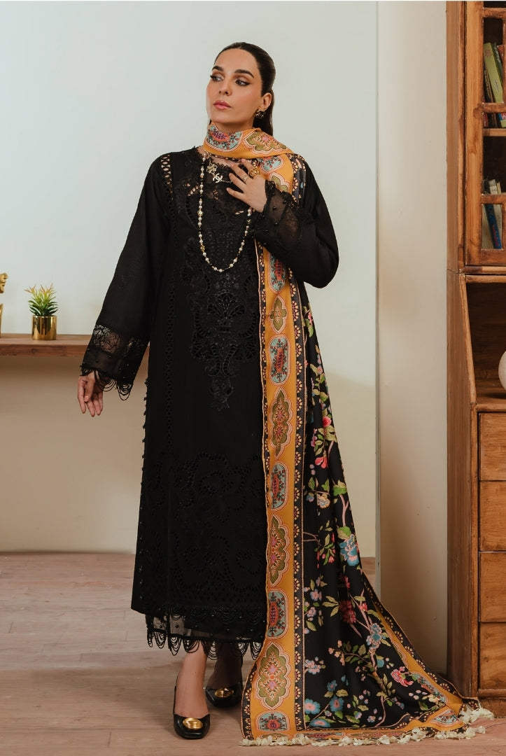 3 Pc Stitched Embroidered Khaddar Winter Collection'24 From Stella By Mahnur - RAMAL