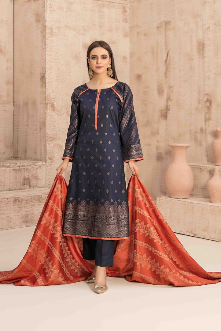 Dardina By Tawakkal 3 Piece Stitched Broshia Banarsi Lawn Suit - 10