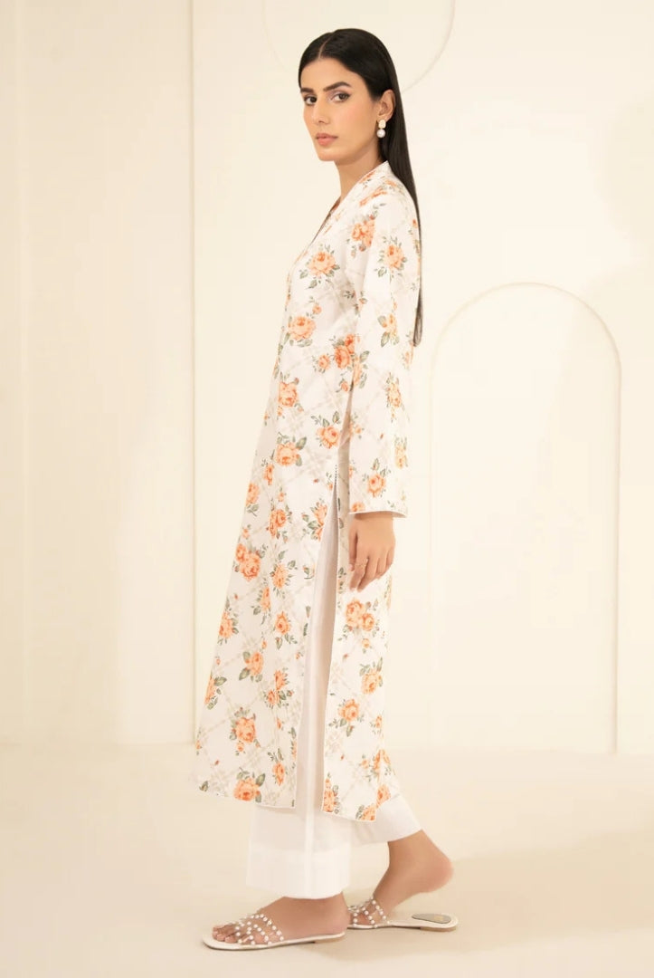 2 Pc Stitched Printed Lawn Suit By Limelight Summer Collection - 11