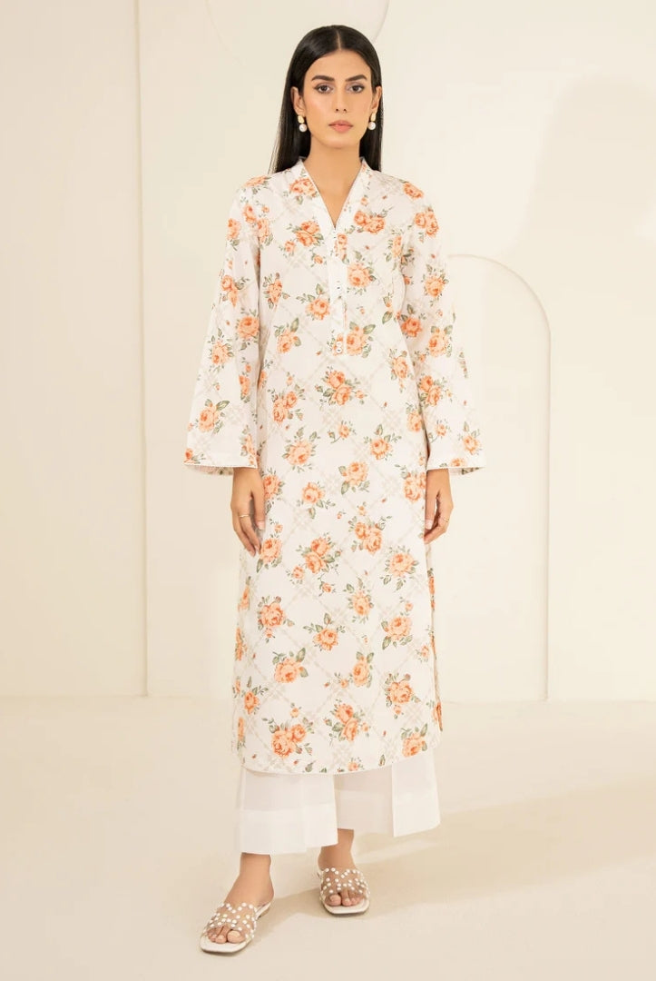 2 Pc Stitched Printed Lawn Suit By Limelight Summer Collection - 11