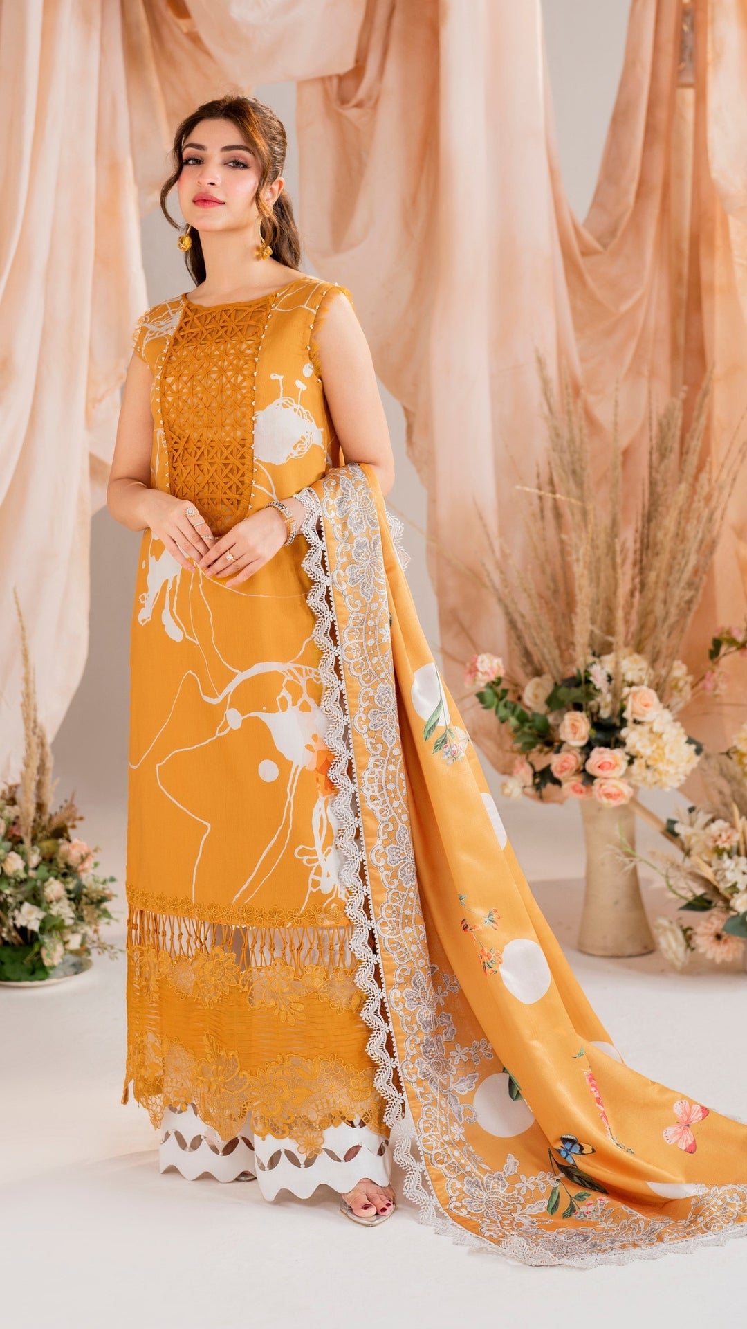 3 Piece Stitched Embroidered Digital Printed Suit | Winter Meraki'24 Vol'1 By Asifa & Nabeel - Solstice