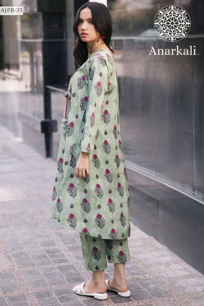 Essential Pret Collection 2Piece Stitched Suit(Green)