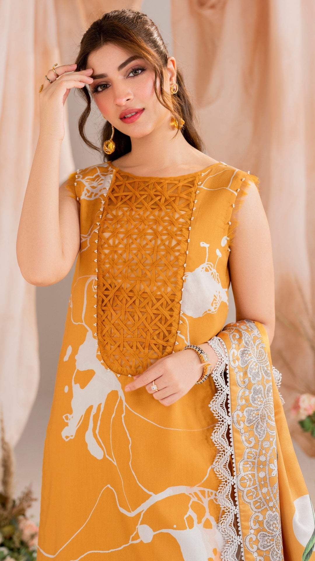 3 Piece Stitched Embroidered Digital Printed Suit | Winter Meraki'24 Vol'1 By Asifa & Nabeel - Solstice