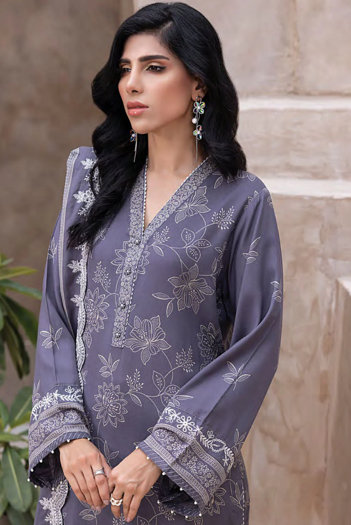 3 Piece Stitched Winter Essentials By LSM Lakhany Embroidered Cashmi Wool LG-RK-0067-C -RK-0067-C