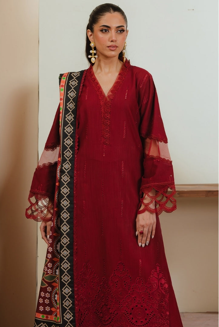 3 Pc Stitched Embroidered Khaddar Winter Collection'24 From Stella By Mahnur - GULAAL