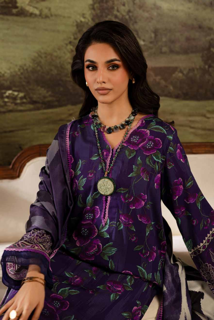 3 Piece Stitched Nureh Signature Printed Linen'25 SP-173