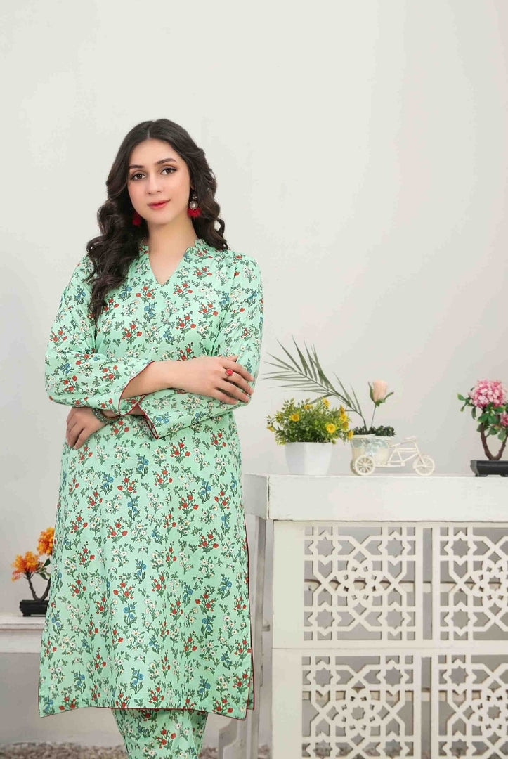 2 Piece Stitched Digital Printed Lawn Suit From Nada By Tawakkal - 13