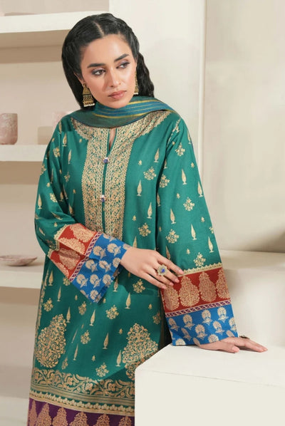 3 Pc Stitched Printed Lawn Suit By Limelight Summer Collection - 13