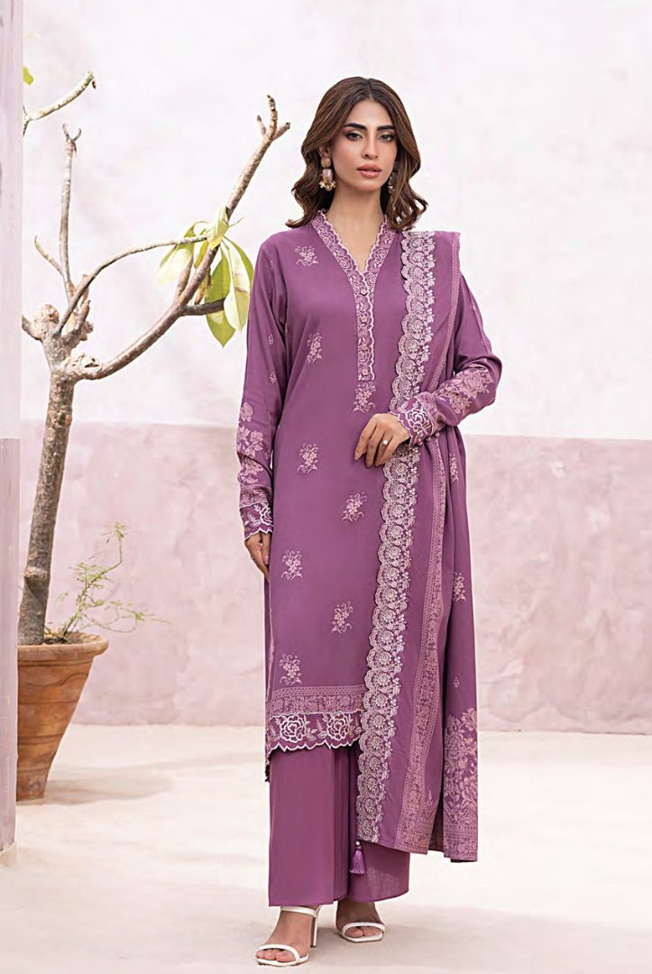 3 Piece Stitched Winter Essentials By LSM Lakhany Embroidered Cashmi Wool LG-RL-0307-A