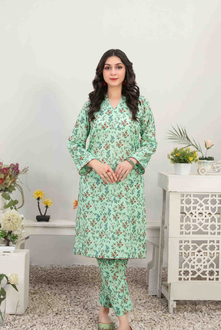 2 Piece Stitched Digital Printed Lawn Suit From Nada By Tawakkal - 13