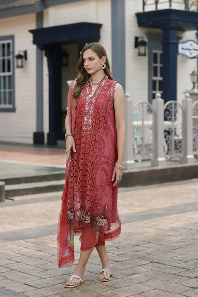 Noor By Sadia Asad Handwork Schiffli Laserkari '23 3 Piece Stitched Suit - Liana