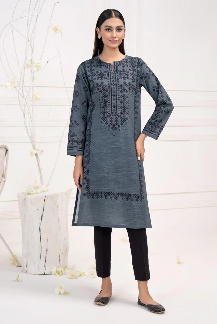 1 Pc Stitched Printed Khaddar Shirt By Limelight Winter Collection - 14