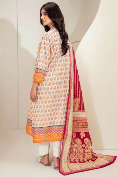3 Pc Stitched Printed Lawn Suit By Limelight Summer Collection - 14