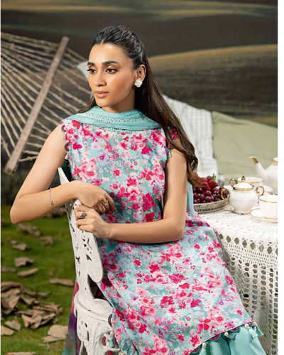 3 Piece Stitched Embroidered Linen Casual - Pre/Fall 25 Winter M.Basics by MARIA.B  - MBPF#14