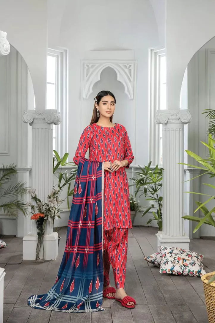 Johra Raiza 3 Piece Stitched Suit - 09