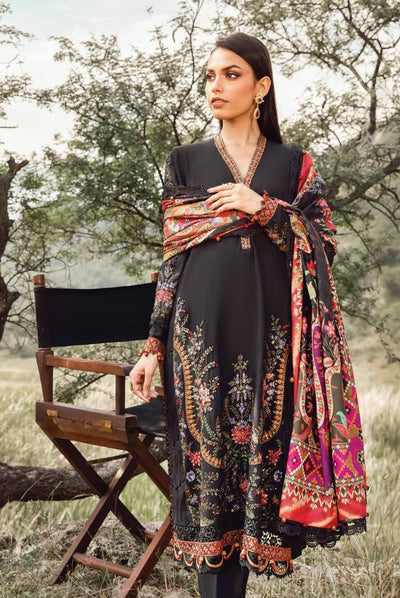 3 Piece Stitched Printed Linen Suit From Maria.B M.Prints Winter Edition'24 - 15