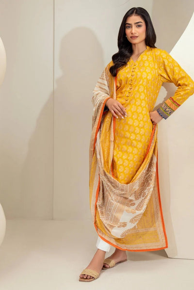 3 Pc Stitched Printed Lawn Suit By Limelight Summer Collection - 15