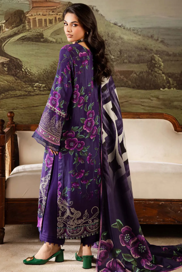 3 Piece Stitched Nureh Signature Printed Linen'25 SP-173