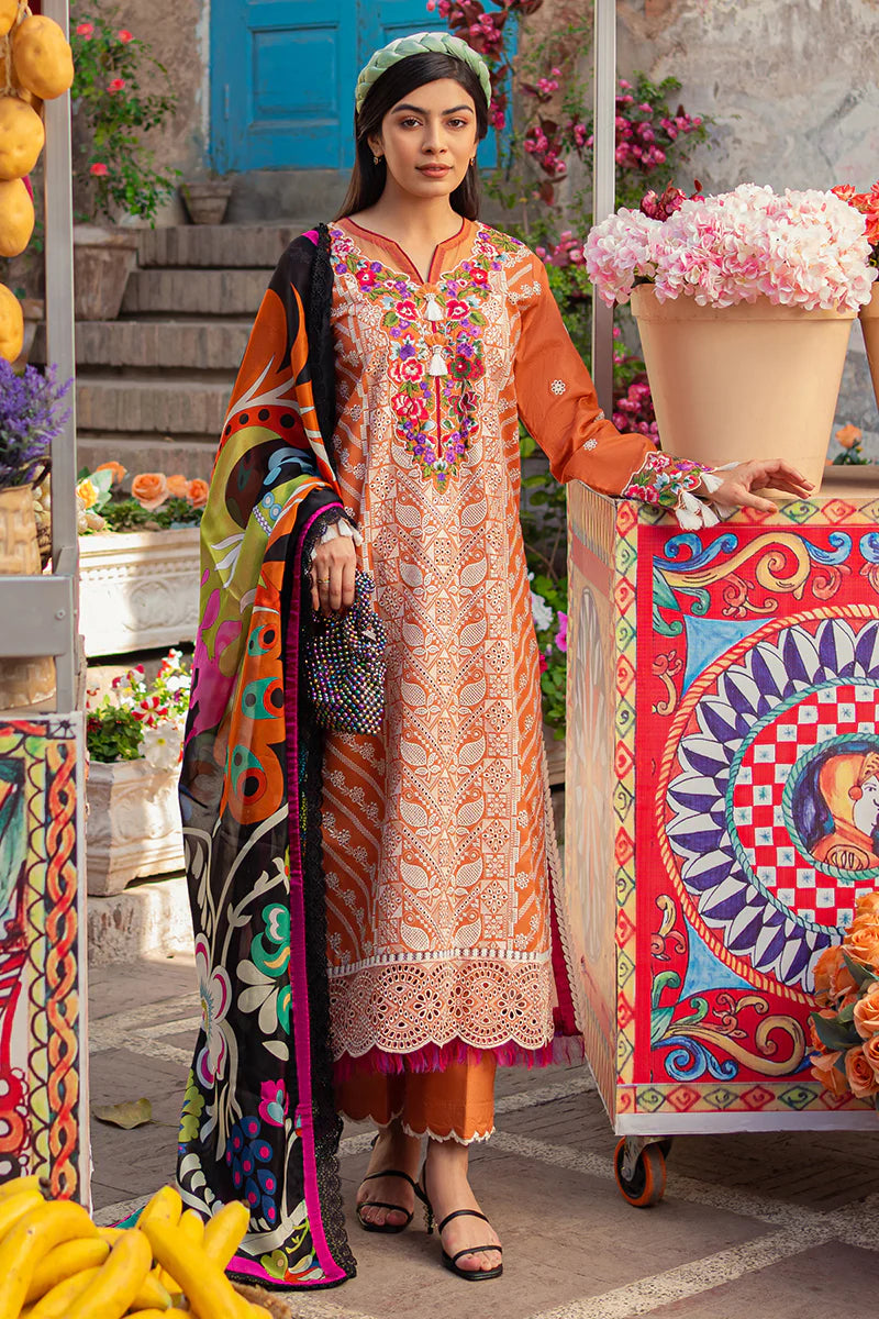 3 Piece Mushq TESORO Stitched Lawn Suit - VIVANA