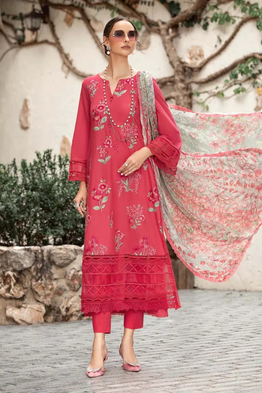 Maria.B M.Prints 3 Piece Stitched Suit - 10