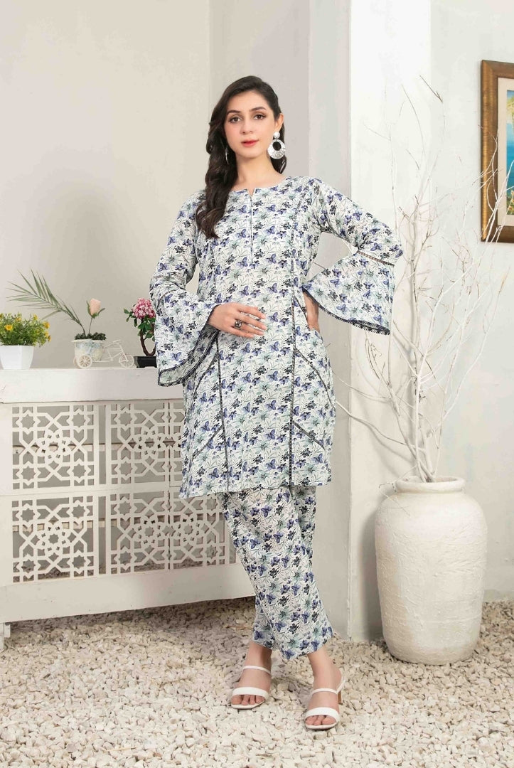 2 Piece Stitched Digital Printed Lawn Suit From Nada By Tawakkal - 16