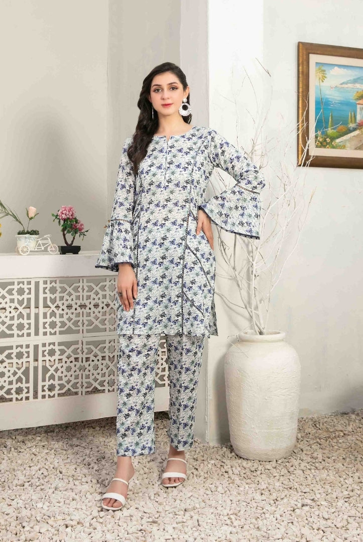 2 Piece Stitched Digital Printed Lawn Suit From Nada By Tawakkal - 16