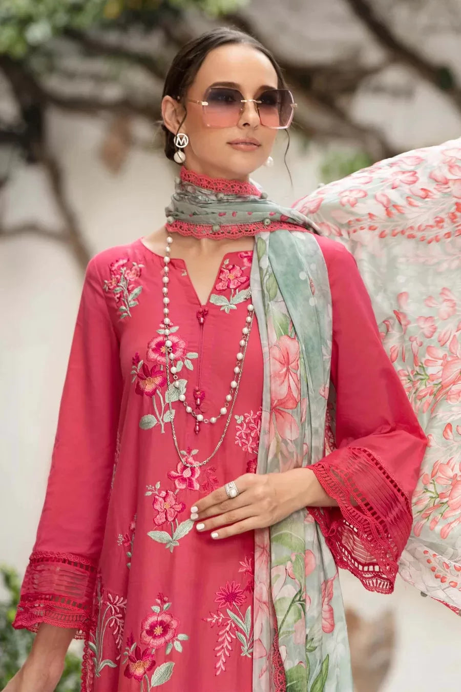 Maria.B M.Prints 3 Piece Stitched Suit - 10