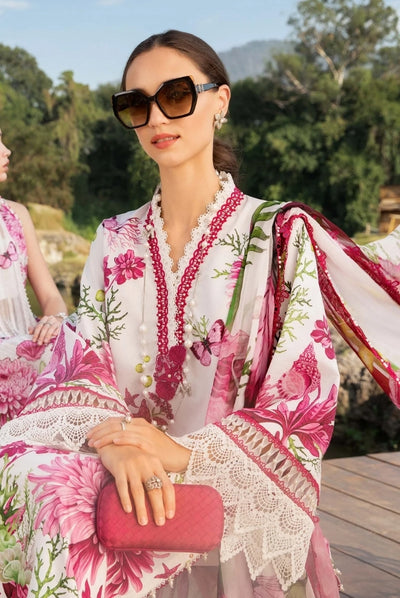 3 Piece Stitched Printed Lawn Suit From Maria.B M.Prints Spring Summer'25 Collection - 17