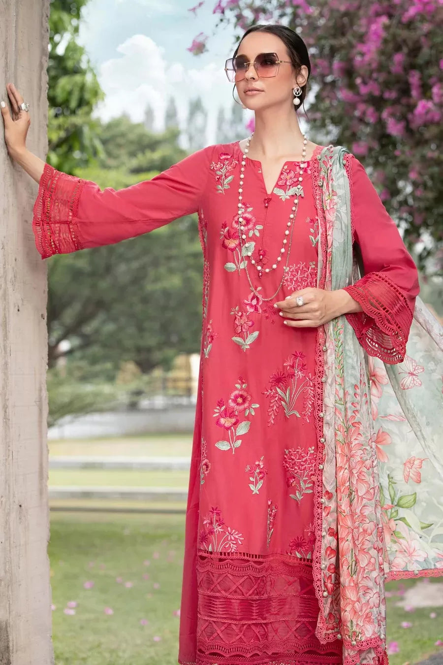 Maria.B M.Prints 3 Piece Stitched Suit - 10