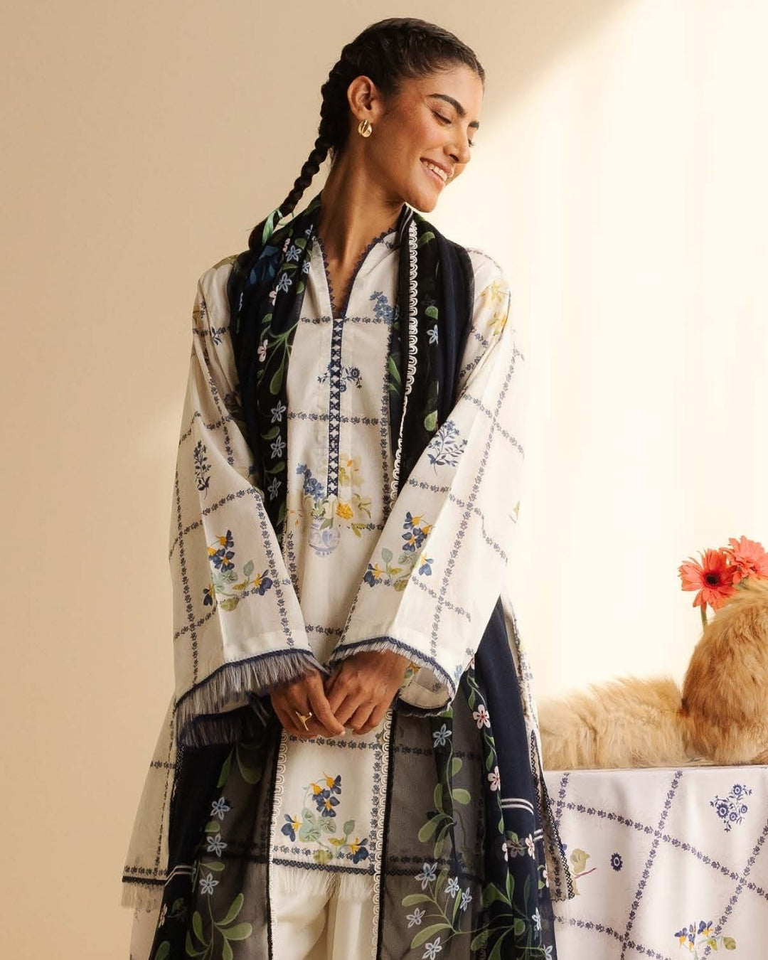 Coco Prints Drop Two By Zara Shahjahan 3 Piece Stitched Suit - 18