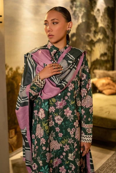 3 Piece Stitched Printed Khaddar Suit From M.Basics By Maria.B Collection - 19