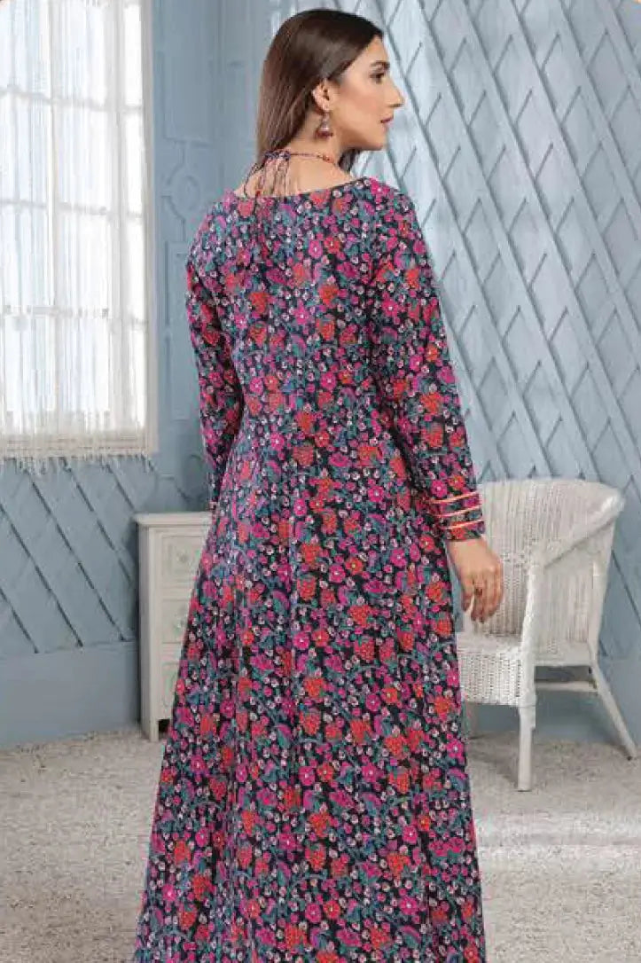 1 Piece Stitched Shirt By Limelight - PINK & BLACK