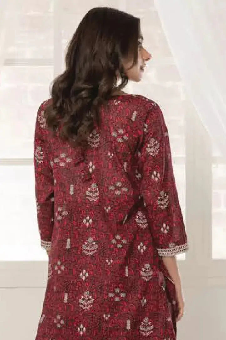 1 Piece Stitched Shirt By Limelight - RED