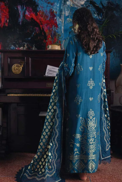 3 Piece Stitched Suit By Nureh Maya Jacquard - 05