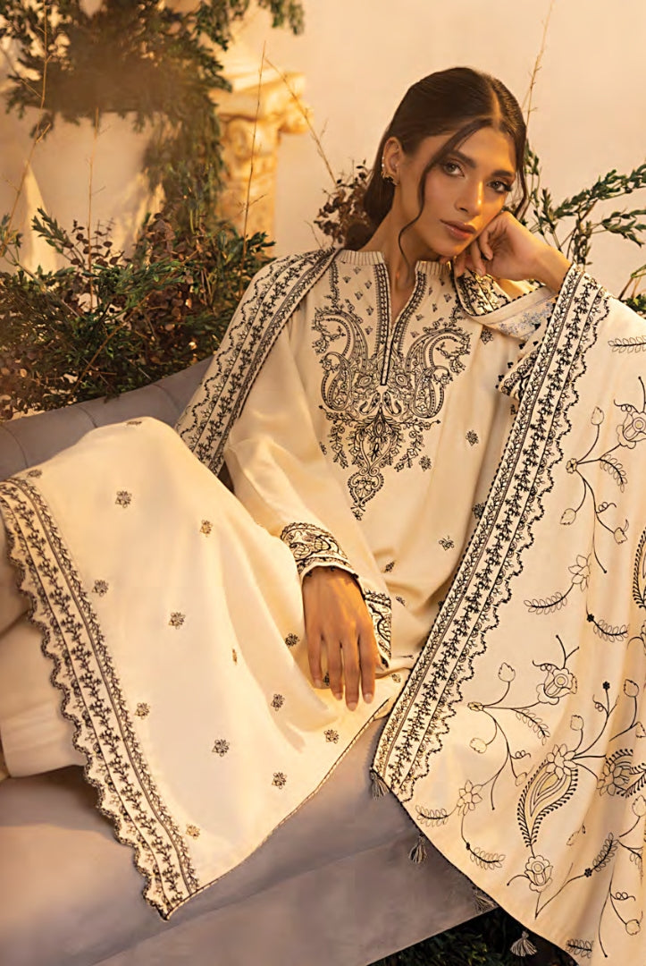 3 Pc Stitched Embroidered Winter Suits Collection By Lakhany - 02