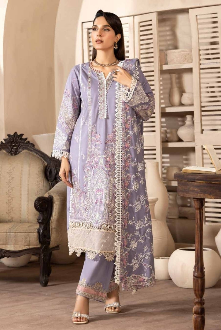 3 Piece Stitched Luxury Embroidered Winter Collection By Eshaisha - 02