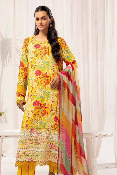 3 Piece Stitched Embroidered Digital Printed Suits Collection From Abeera By Johra - 02