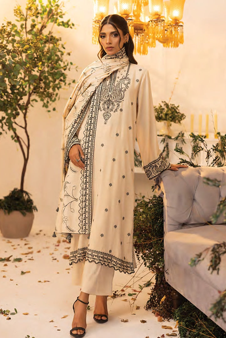 3 Pc Stitched Embroidered Winter Suits Collection By Lakhany - 02