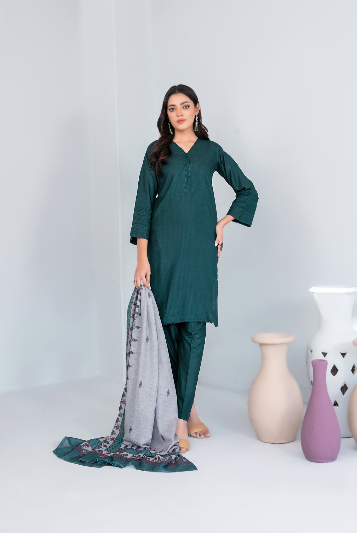 3 Piece Stitched FANCY SHAWL DIGITAL PRINT Asmera Collection'25 By Tawakkal D-D-5734