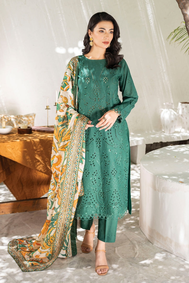 Sienna 3 Piece Stitched Lawn Suit Collection'24 By Muraad - LANA