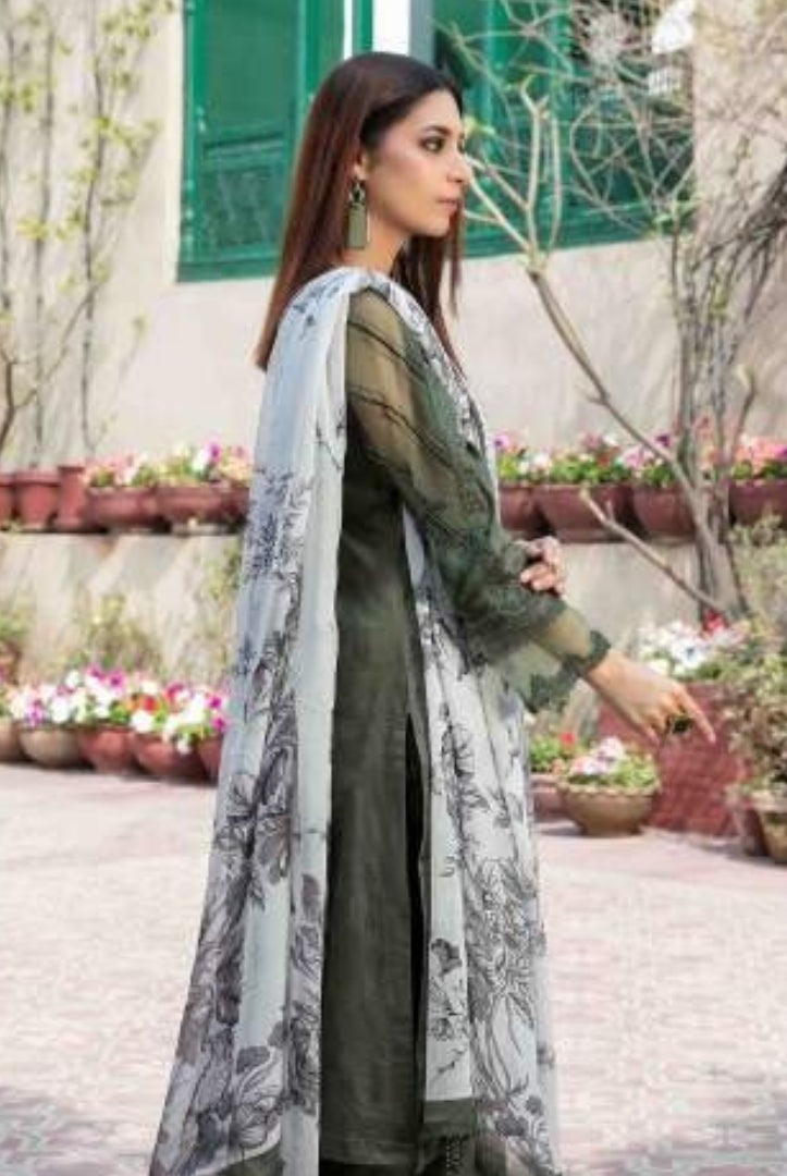 3 Piece Stitched Embroidered Jacquard Lawn Suit From Tawakkal Tradition of Love - 02